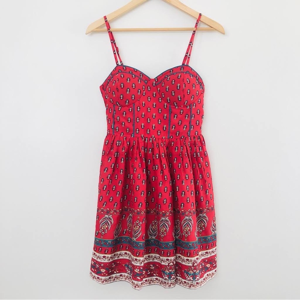 Band of Gypsies Red Boho Dress